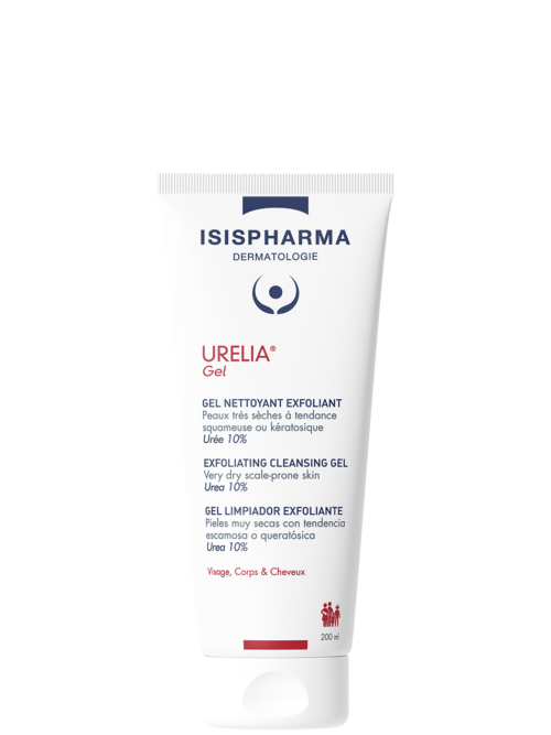 Urelia-Gel ISISPHARMA URELIA Gel – švelniai šveičiamasis prausiamasis gelis sausai ir pleiskanojančiai odai