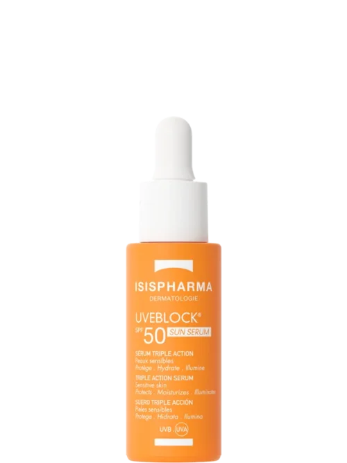 Uveblock-Sun-Serum-768x1329 ISISPHARMA UVEBLOCK Sun Serum SPF50 – veido serumas su SPF50