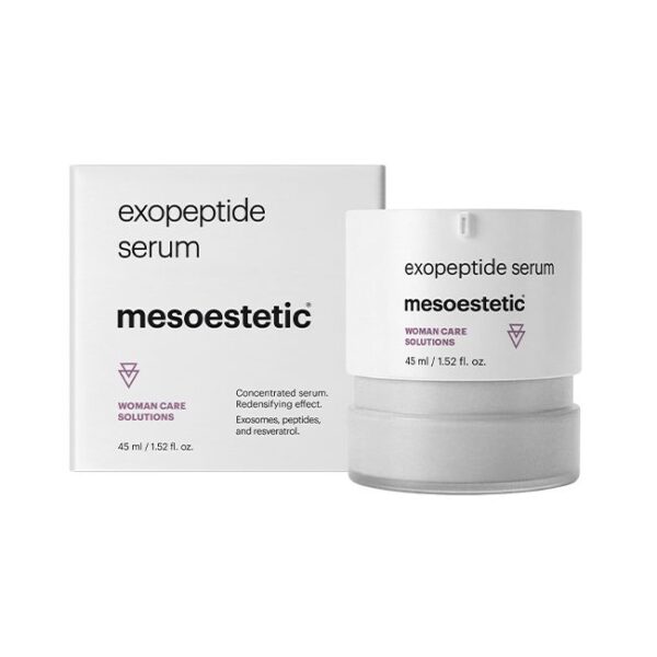 exopeptide_serum_bodegon_1 Mesoestetic Exopeptide – stangrinantis ir odos tankį atkuriantis serumas