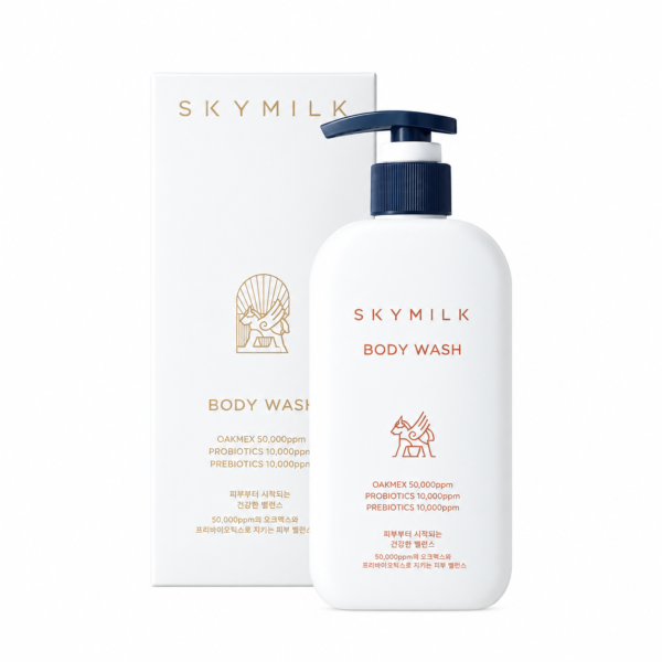 SKYMILK „Prebiotics & Postbiotics Body Wash” kūno prausiklis